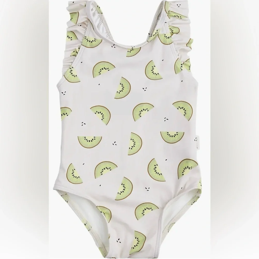 Petit Lem Baby Kiwi One-Piece Swimsuit- Size 3-6M